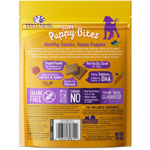 Wellness Grain-Free Soft Puppy Bites Lamb & Salmon Dog Treats, 3-oz