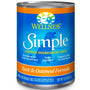 Wellness Simple Limited Ingredient Diet Duck & Oatmeal Formula Wet Dog Food Can
