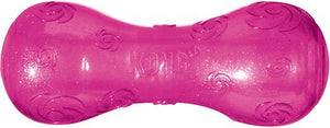 KONG Squeezz Crackle Haltère pour chiens, couleur variable