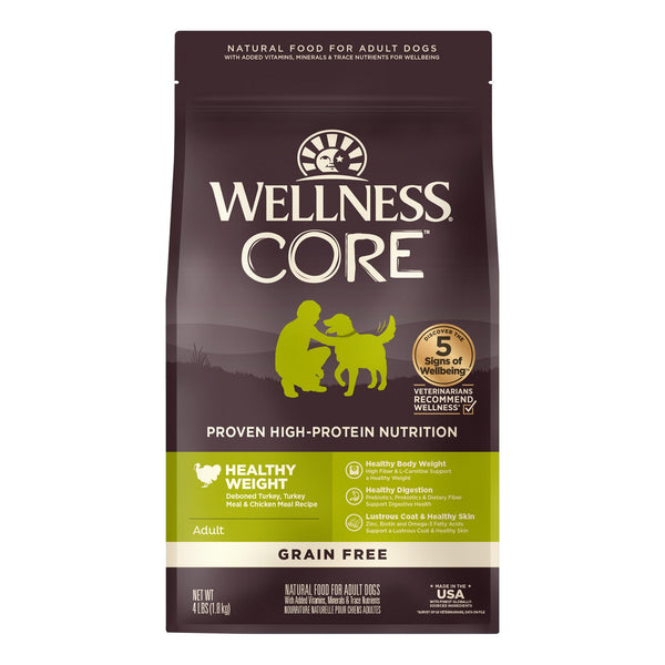 Wellness CORE Healthy Weight Turkey & Chicken Grain-Free Dry Dog Food