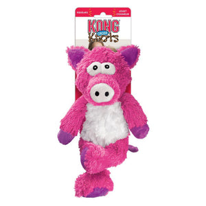 KONG Cross Knots Pig Dog Toy, Medium/Large