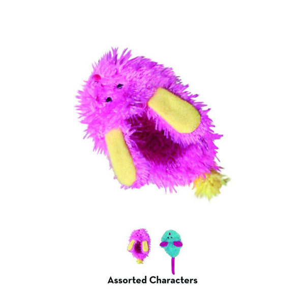 KONG Refillables Fuzzy Slipper Cat Toy, Assorted