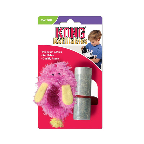 KONG Refillables Fuzzy Slipper Cat Toy, Assorted