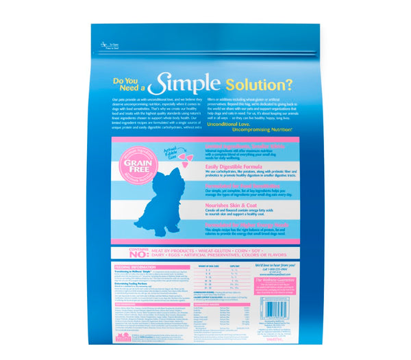 Wellness Simple Limited Ingredient Diet Grain-Free Small Breed Salmon & Potato Formula Dry Dog Food