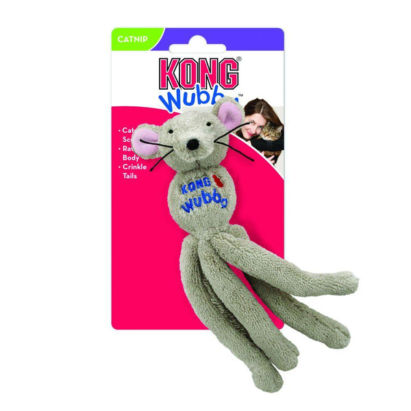KONG Wubba Mouse Cat Toy, Color Varies