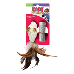 KONG Refillables Feather Mouse Cat Toy