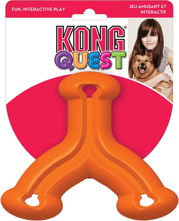 KONG Quest Wishbone Dog Toy, Color Varies