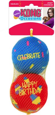 KONG Occasions Birthday Balls Dog Toy