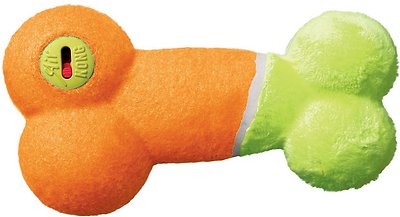 KONG AirDog Off/On Squeaker Bone Dog Toy, Color Varies