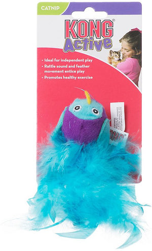 KONG Ball Buddy Birds Jouet pour chat Couleur variable