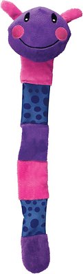 KONG Shakers Flat Caterpillar Dog Toy, Color Varies