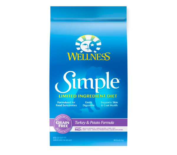 Wellness Simple Limited Ingredient Diet Grain-Free Turkey & Potato Formula Dry Dog Food