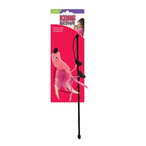 KONG Active Feather Teaser Jouet pour chat Couleur variable