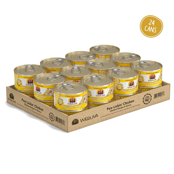 Weruva Classic Cat Paw Lickin' Chicken Chicken Recipe in Gravy Wet Cat Food Can