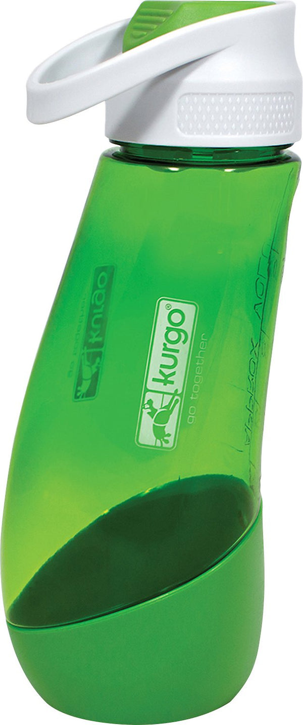 Kurgo Gourd Water Bottle and Dog Bowl, Blue