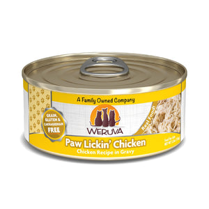 Weruva Classic Cat Paw Lickin' Chicken Chicken Recipe in Gravy Wet Cat Food Can