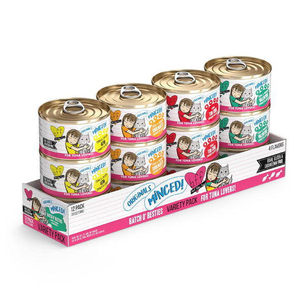 BFF MINCED Lot Varié Batch O' Besties Nourriture humide pour chats en boîte