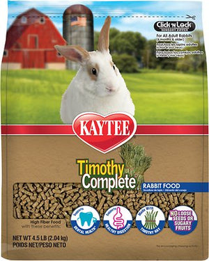 Kaytee Timothy Complete Alfalfa Free Fiber Diet Rabbit Food