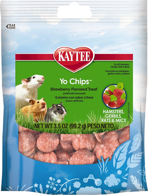Kaytee Fiesta Chips au yaourt saveur fraise Friandises pour petits animaux, 3.5 oz