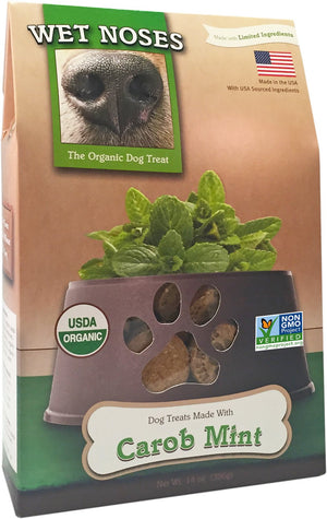 Wet Noses Carob & Mint Dog Treats, 14-oz box