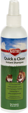 Kaytee Quick & Clean Small Animal Instant Shampoo, 8-oz bottle