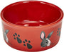 Kaytee Paw Print Small Animal Food & Water Bowl, Color Varies