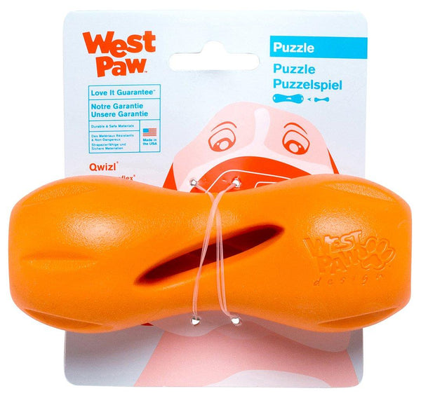 West Paw Jouet pour chien Zogoflex Qwizl, Mandarine
