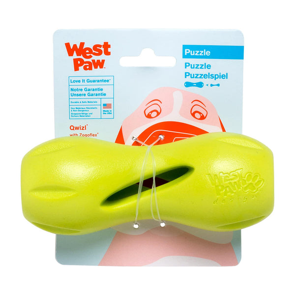 West Paw Zogoflex Qwizl Jouet pour chien, Granny Smith