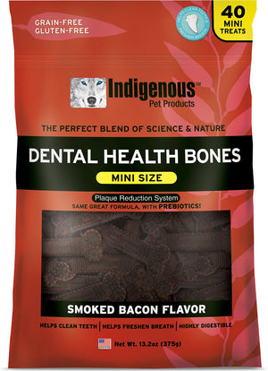 Indigenous Mini Bâtonnets Dentaires Saveur Bacon Fumé Friandises pour chiens