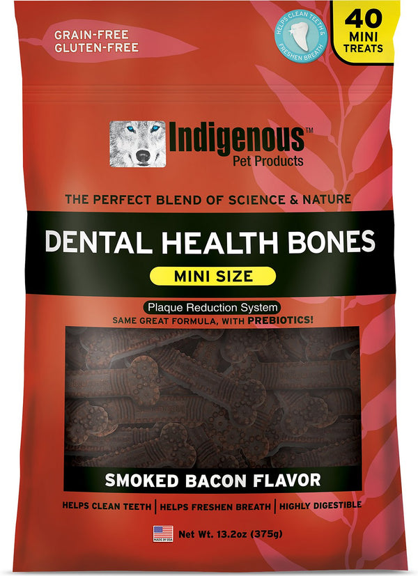 Indigenous Mini Bâtonnets Dentaires Saveur Bacon Fumé Friandises pour chiens