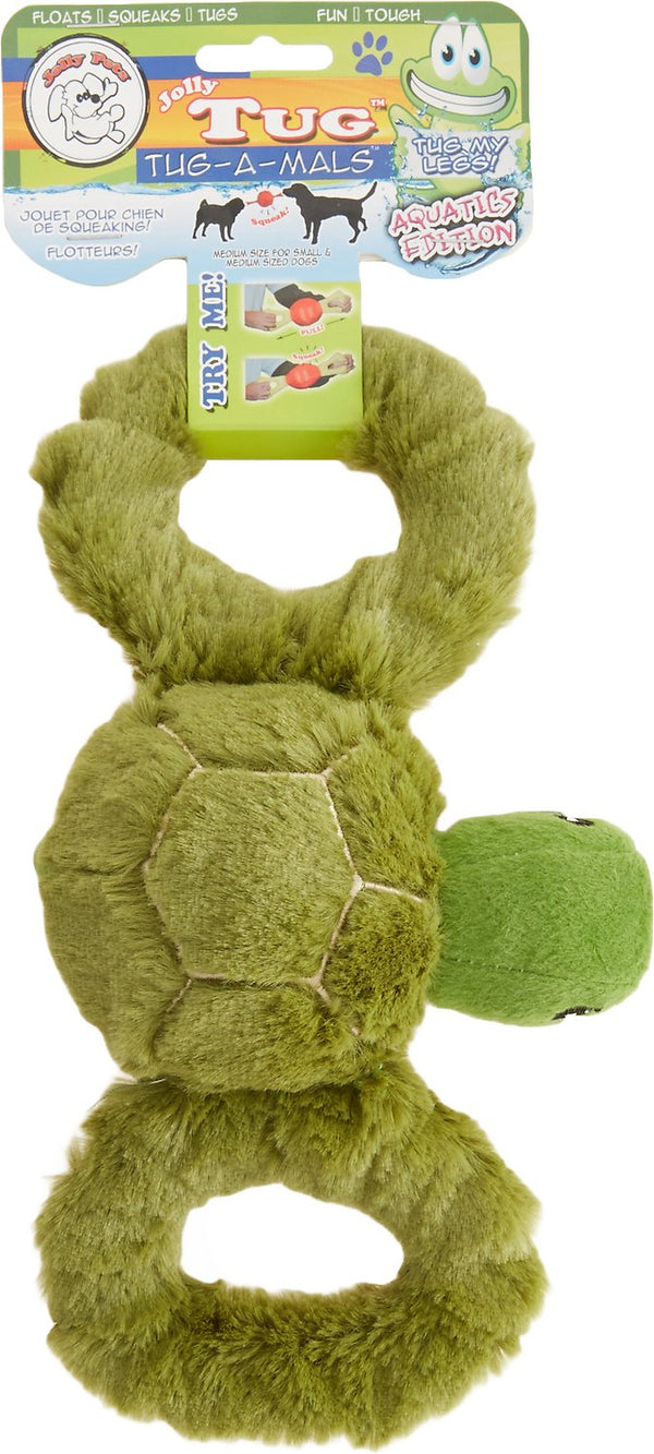 Jolly Pets Tug-a-Mals Turtle Dog Toy