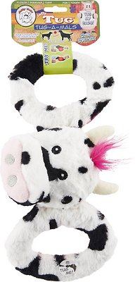 Jolly Pets Tug-a-Mals Cow Dog Toy