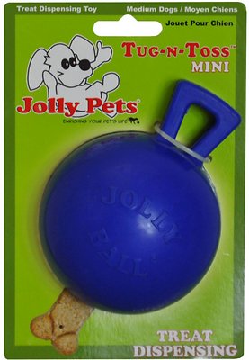 Jolly Pets Tug-n-Toss Mini Dog Toy, Blue