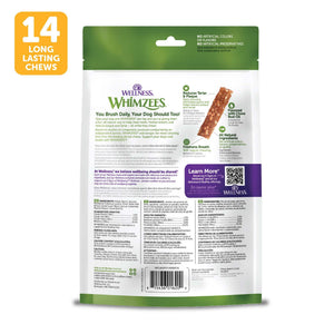 WHIMZEES Veggie Strip Natural Dental Dog Treats, Medium, 14-count