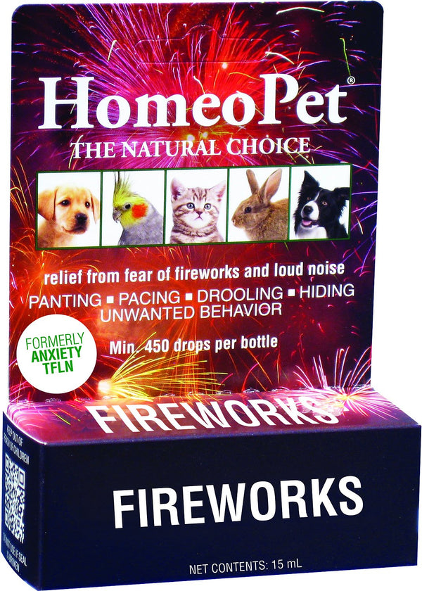 HomeoPet Anxiety TFLN Complément pour chiens, chats, oiseaux et petits animaux, 450 gouttes