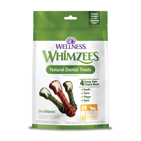 WHIMZEES Brushzees Natural Dental Dog Treats