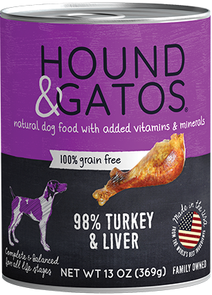 Hound & Gatos Turkey Formula Grain-Free Canned Dog Food