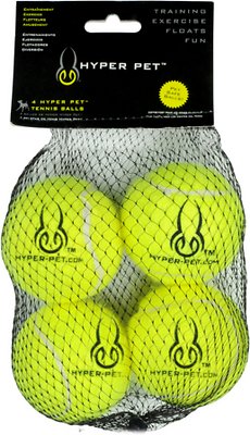 Hyper Pet 4 Pack of Balls for Dogs, Green