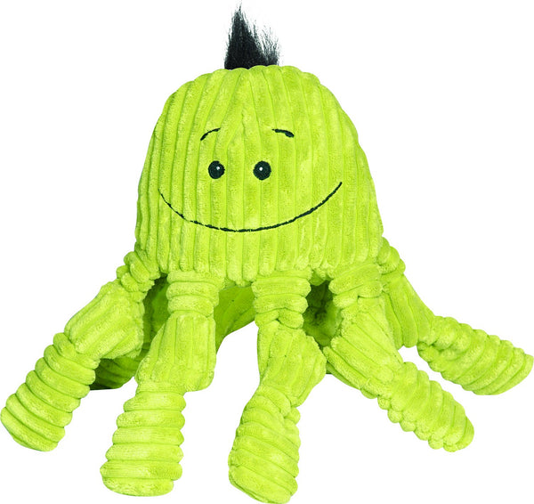 HuggleHounds Knottie Green Octopus Dog Toy
