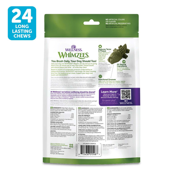 WHIMZEES Gâteries dentaires Alligator pour chien