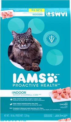 Iams ProActive Health Indoor Weight & Hairball Care Dry Cat Food