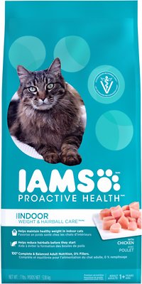 Iams ProActive Health Indoor Weight & Hairball Care Dry Cat Food