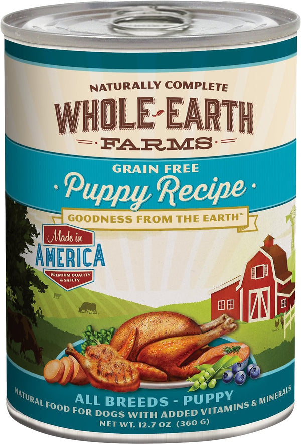 Whole Earth Farms Grain-Free Puppy Recipe Canned Dog Food