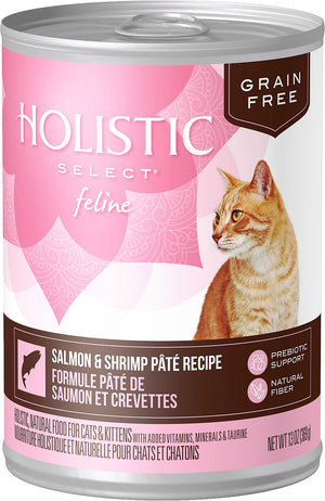 Holistic Select Salmon & Shrimp Pate Recipe Grain-Free Canned Cat & Kitten Food