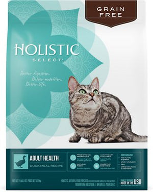 Holistic Select Adult Health Duck Meal Recipe Dry Cat Food