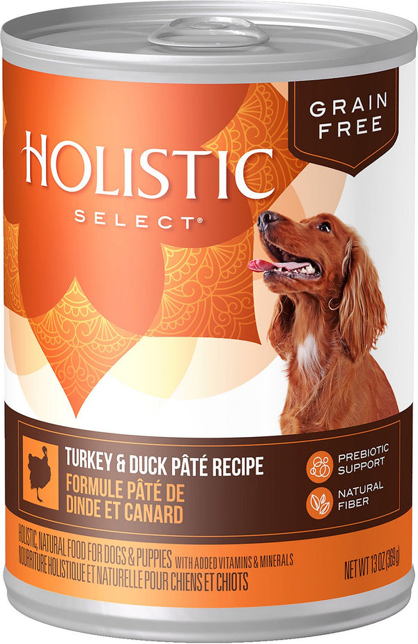 Holistic Select Turkey & Duck Pate Recipe Grain-Free Canned Dog Food