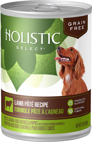 Holistic Select Lamb Pate Recipe Grain-Free Canned Dog Food