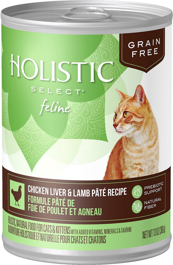 Holistic Select Chicken Liver & Lamb Pate Recipe Grain-Free Canned Cat & Kitten Food