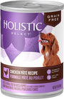 Holistic Select Recette Pâté au Poulet Sans céréales Nourriture en conserve pour chiens