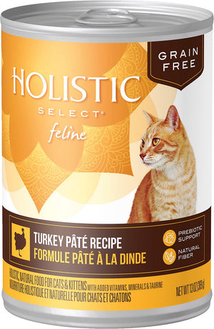 Holistic Select Turkey Pate Recipe Grain-Free Canned Cat & Kitten Food